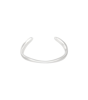 Zilverkleurige bangle armband